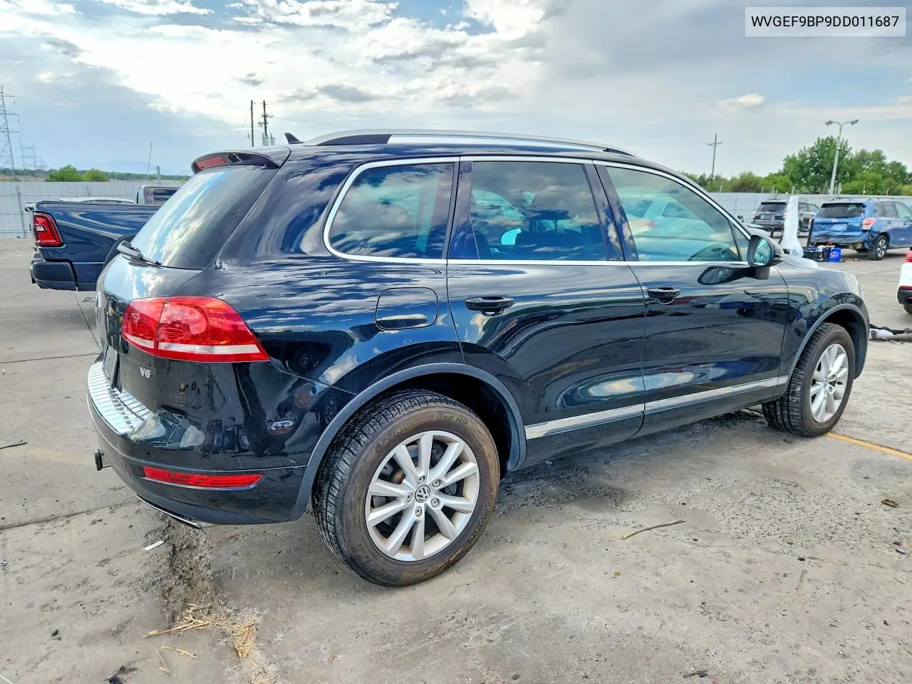 2013 Volkswagen Touareg V6 VIN: WVGEF9BP9DD011687 Lot: 61977416