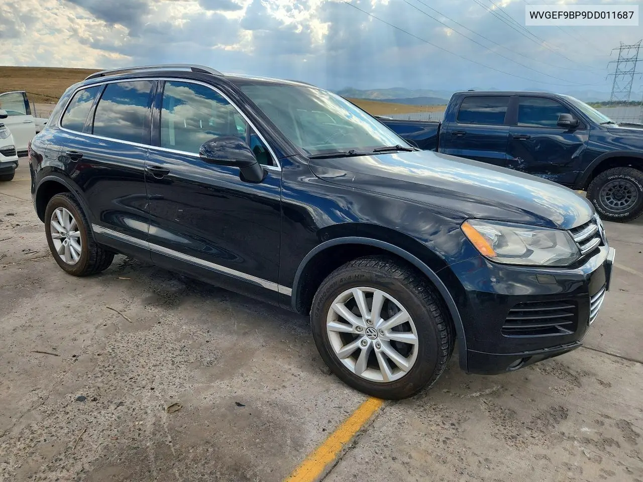 2013 Volkswagen Touareg V6 VIN: WVGEF9BP9DD011687 Lot: 61977416