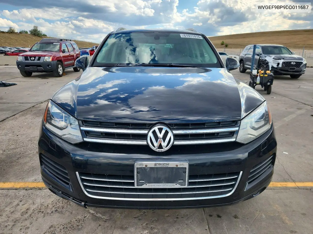 2013 Volkswagen Touareg V6 VIN: WVGEF9BP9DD011687 Lot: 61977416