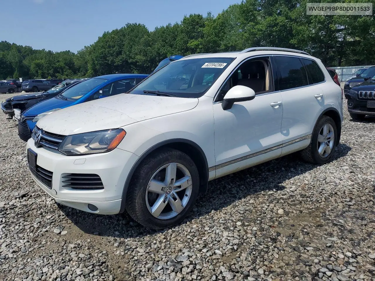2013 Volkswagen Touareg V6 Tdi VIN: WVGEP9BP8DD011533 Lot: 62204286