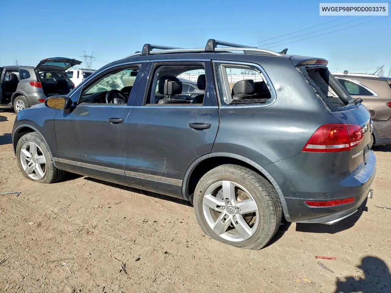 2013 Volkswagen Touareg V6 Tdi VIN: WVGEP9BP9DD003375 Lot: 96522415