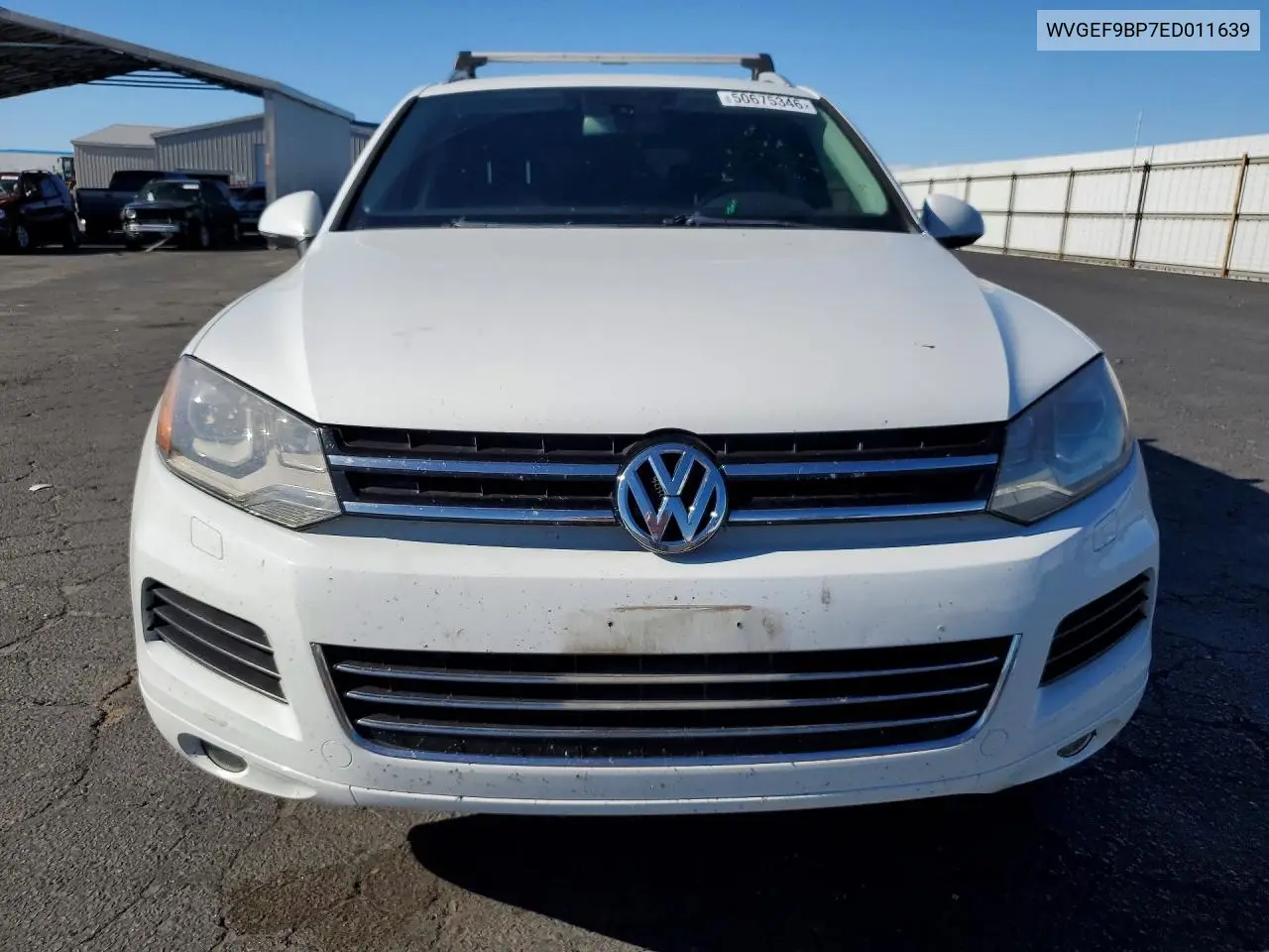 2014 Volkswagen Touareg V6 VIN: WVGEF9BP7ED011639 Lot: 50675346