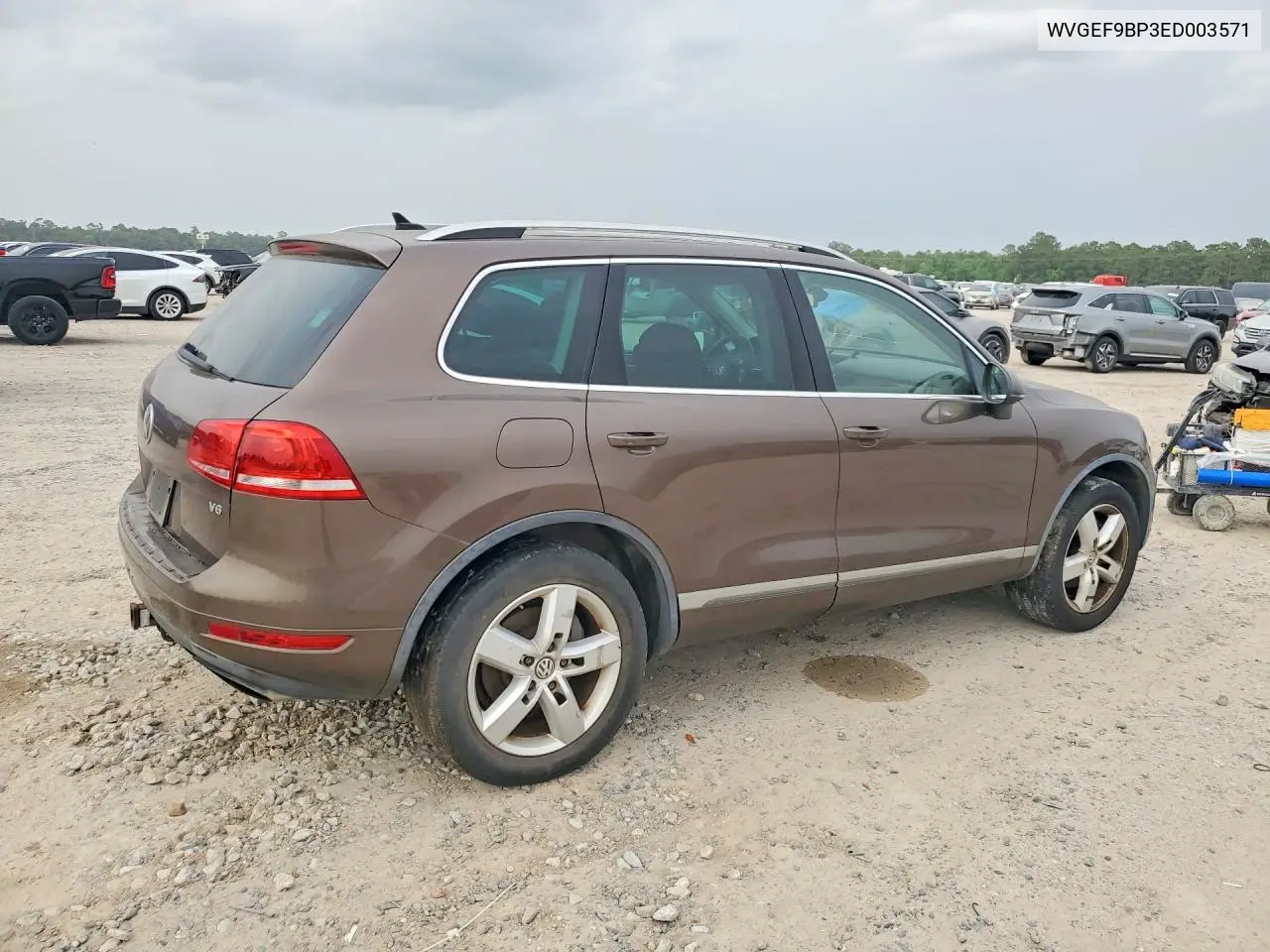 2014 Volkswagen Touareg V6 VIN: WVGEF9BP3ED003571 Lot: 51461586