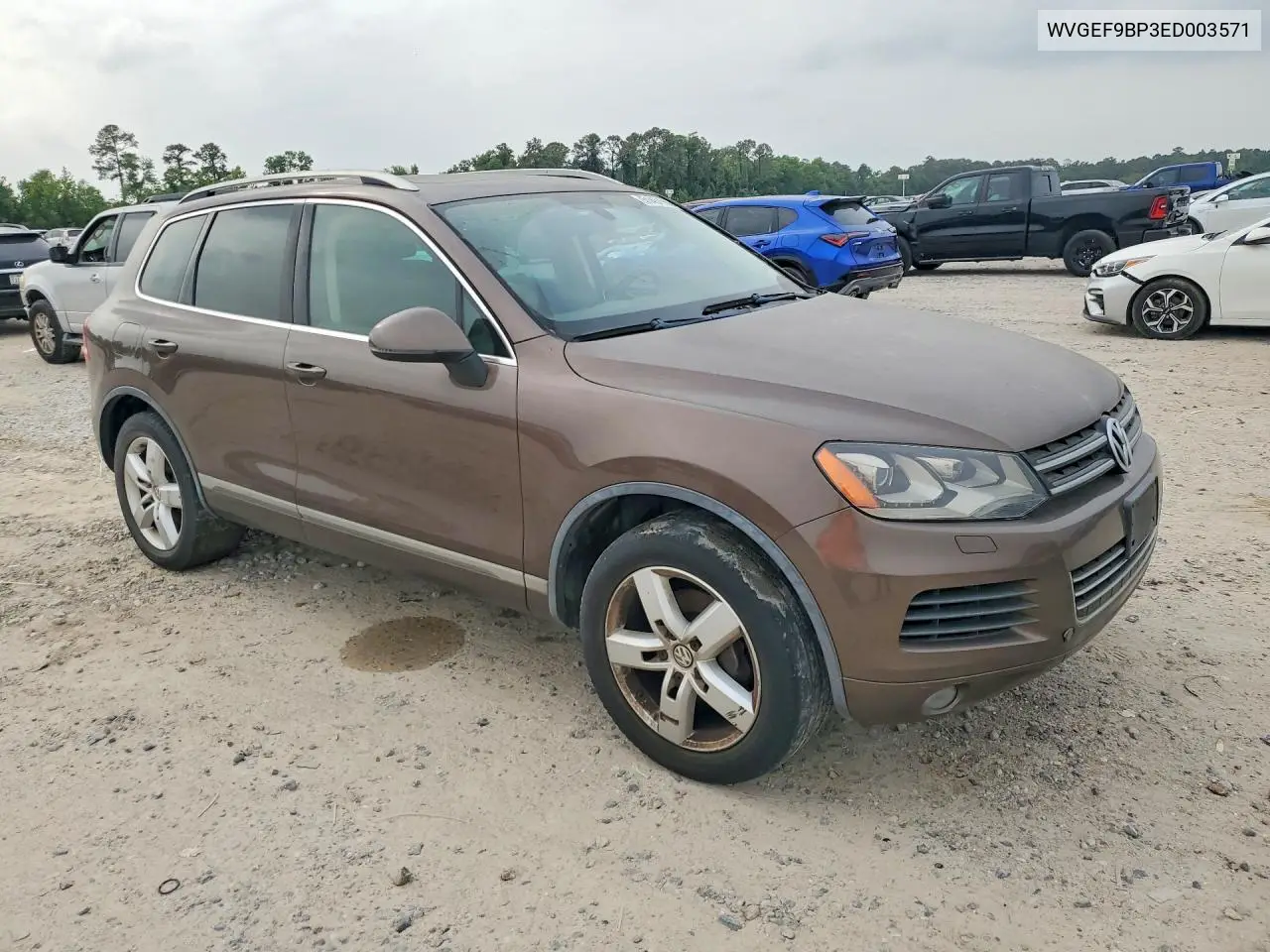 2014 Volkswagen Touareg V6 VIN: WVGEF9BP3ED003571 Lot: 51461586