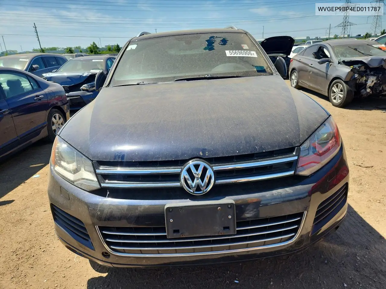 2014 Volkswagen Touareg V6 Tdi VIN: WVGEP9BP4ED011787 Lot: 55696906