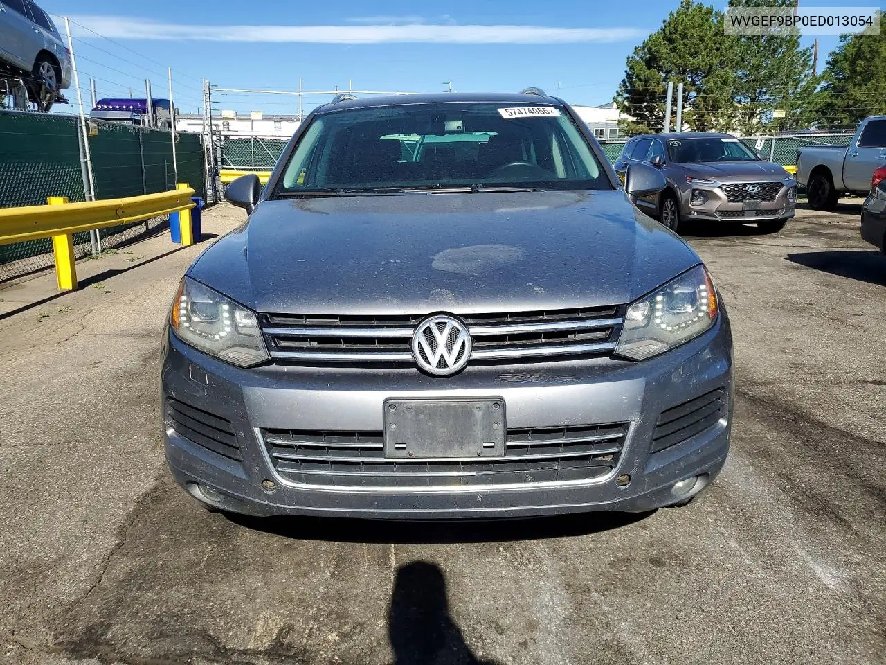 2014 Volkswagen Touareg V6 VIN: WVGEF9BP0ED013054 Lot: 57474066