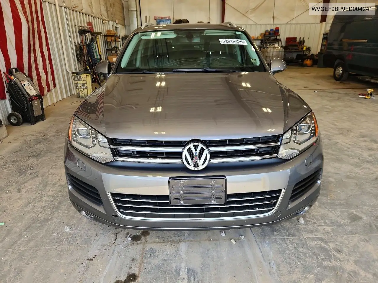 2014 Volkswagen Touareg V6 VIN: WVGEF9BP9ED004241 Lot: 59816406