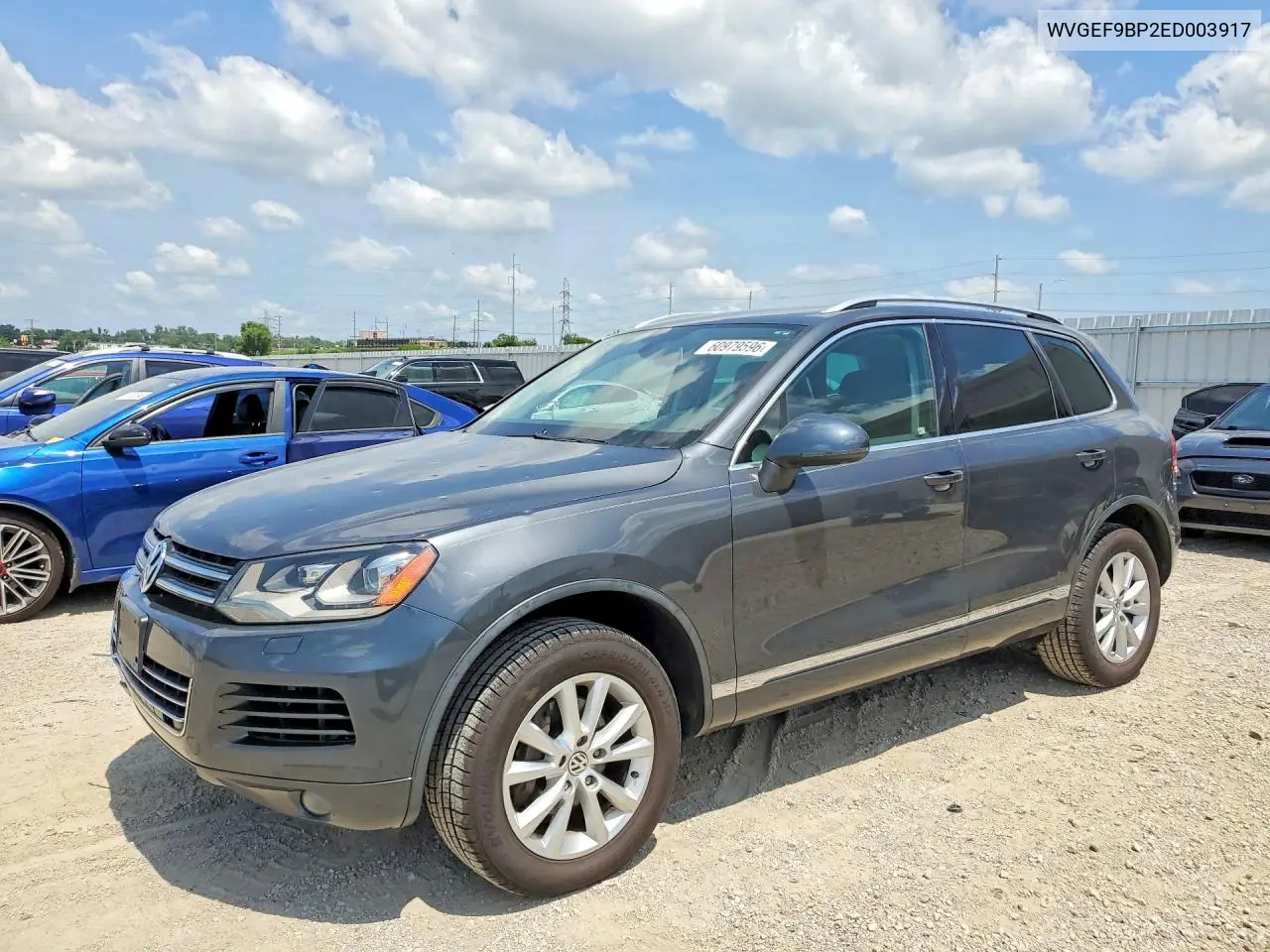 2014 Volkswagen Touareg V6 VIN: WVGEF9BP2ED003917 Lot: 60979596