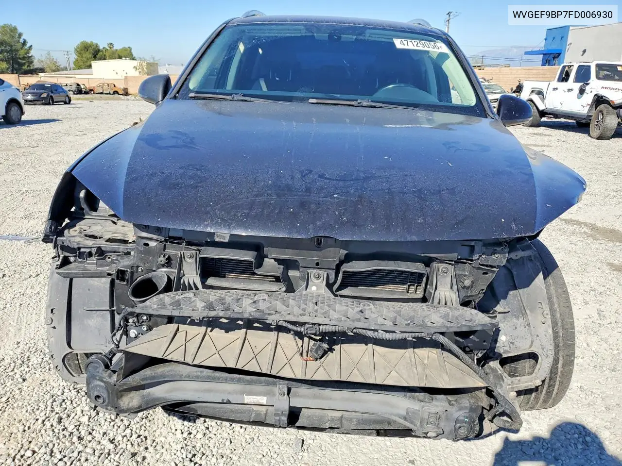 2015 Volkswagen Touareg V6 VIN: WVGEF9BP7FD006930 Lot: 47129056