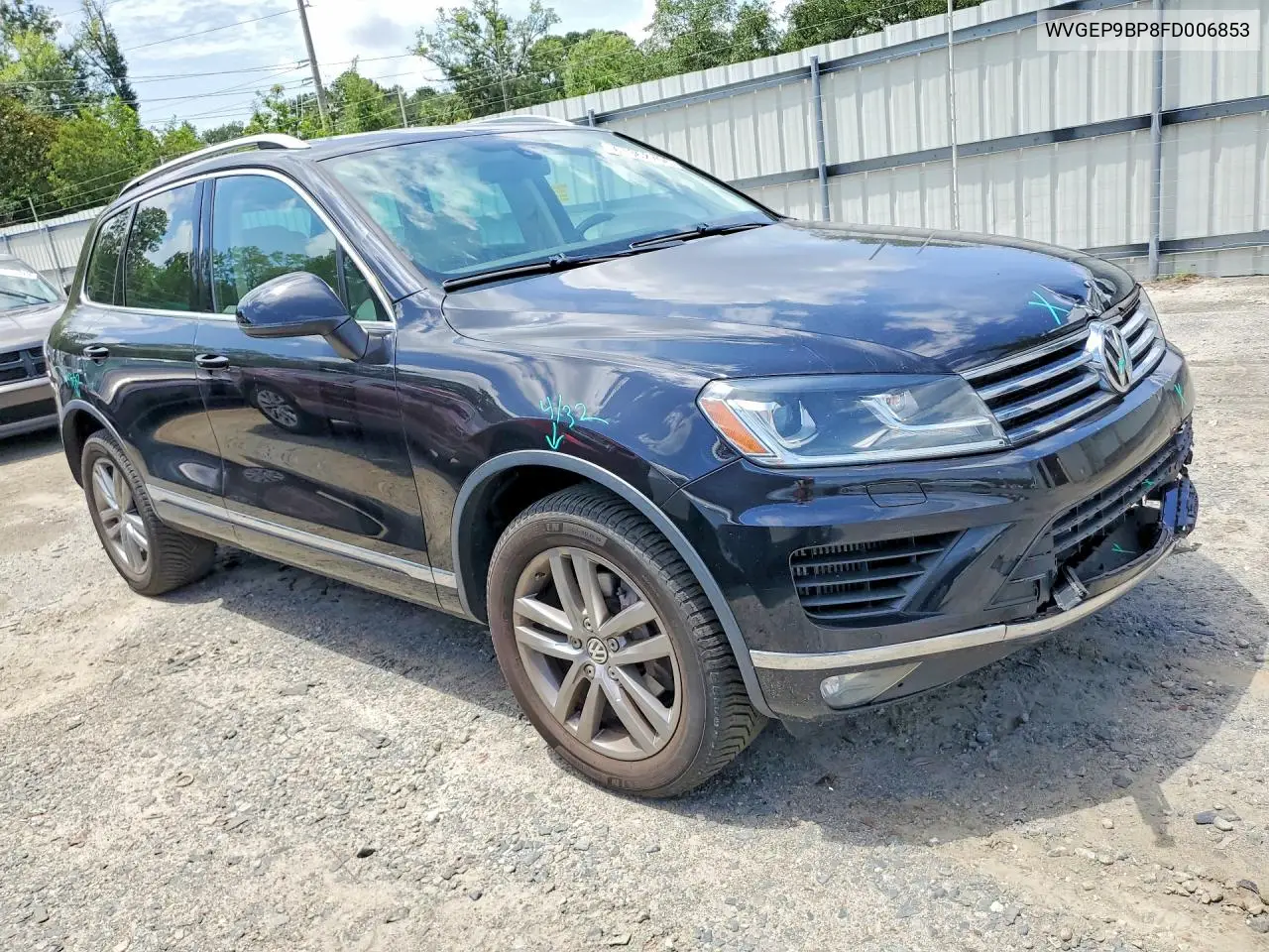 2015 Volkswagen Touareg V6 Tdi VIN: WVGEP9BP8FD006853 Lot: 61362706