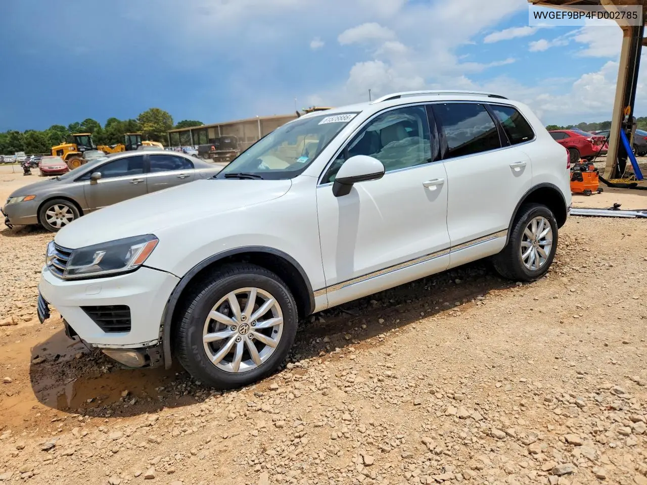2015 Volkswagen Touareg V6 VIN: WVGEF9BP4FD002785 Lot: 61528886