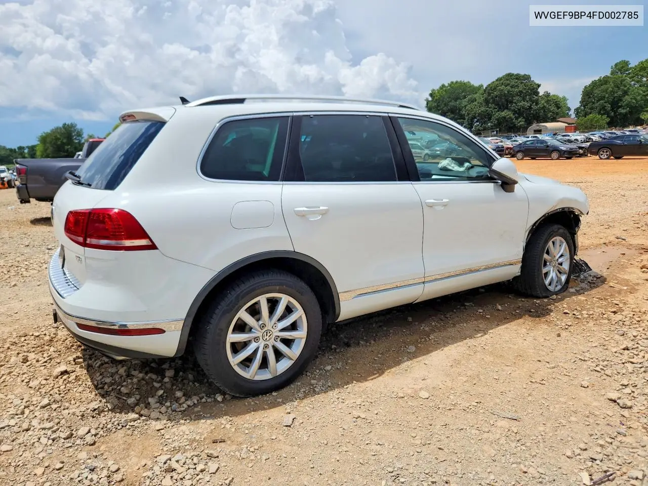 2015 Volkswagen Touareg V6 VIN: WVGEF9BP4FD002785 Lot: 61528886