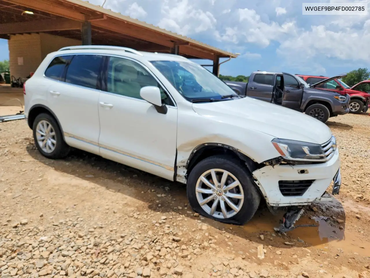 2015 Volkswagen Touareg V6 VIN: WVGEF9BP4FD002785 Lot: 61528886
