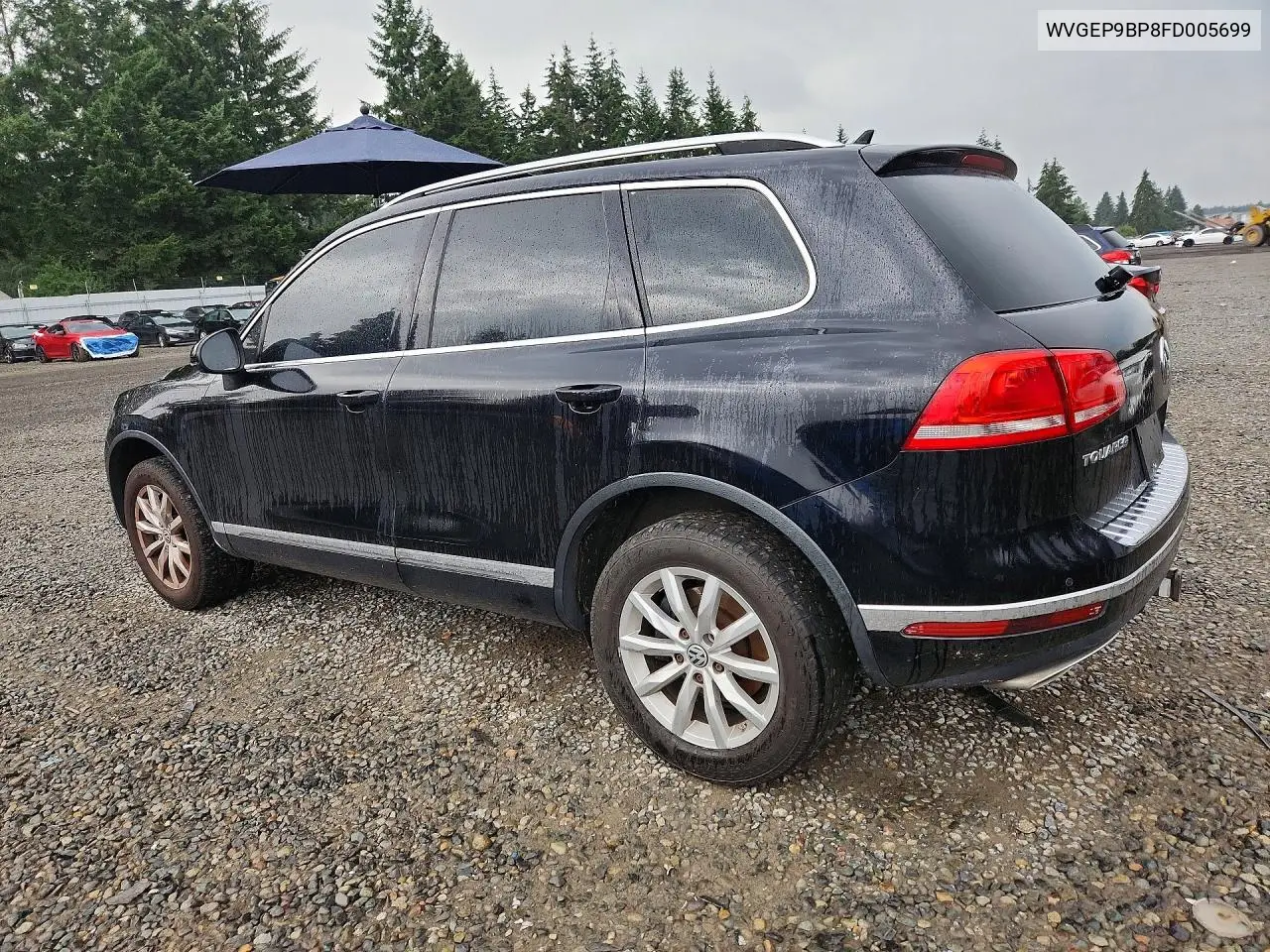 2015 Volkswagen Touareg V6 Tdi VIN: WVGEP9BP8FD005699 Lot: 61585746
