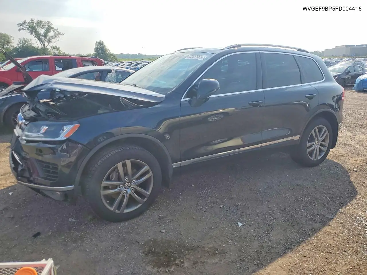 2015 Volkswagen Touareg V6 VIN: WVGEF9BP5FD004416 Lot: 62287626