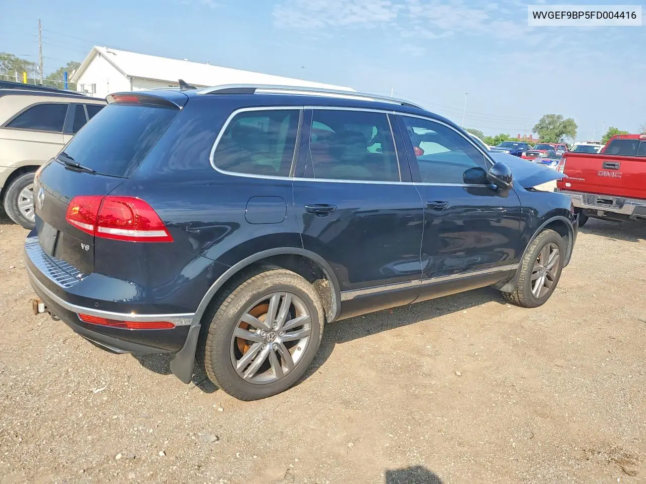 2015 Volkswagen Touareg V6 VIN: WVGEF9BP5FD004416 Lot: 62287626