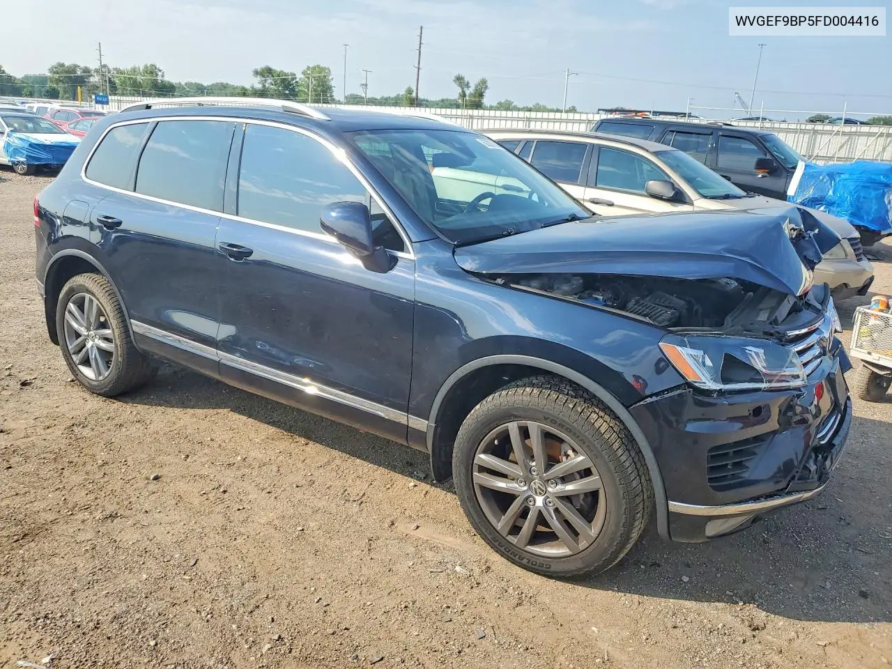 2015 Volkswagen Touareg V6 VIN: WVGEF9BP5FD004416 Lot: 62287626