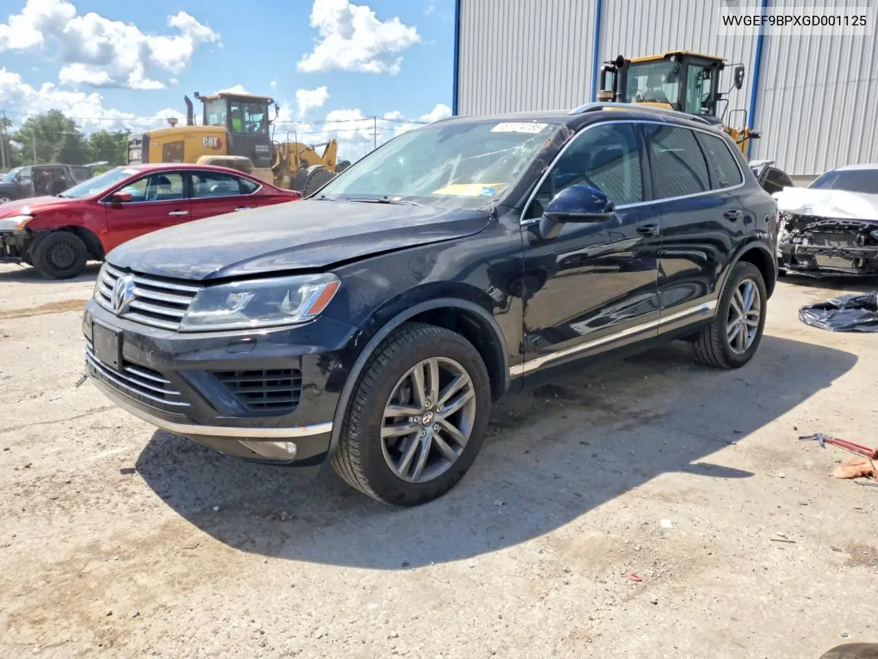 2016 Volkswagen Touareg Sport VIN: WVGEF9BPXGD001125 Lot: 61174166