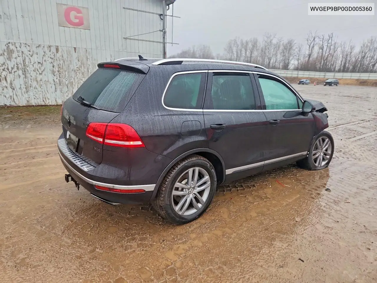 2016 Volkswagen Touareg Tdi VIN: WVGEP9BP0GD005360 Lot: 78230455