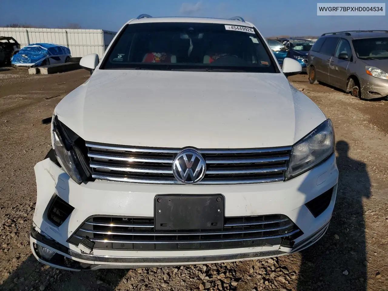 2017 Volkswagen Touareg Wolfsburg VIN: WVGRF7BPXHD004534 Lot: 45449926
