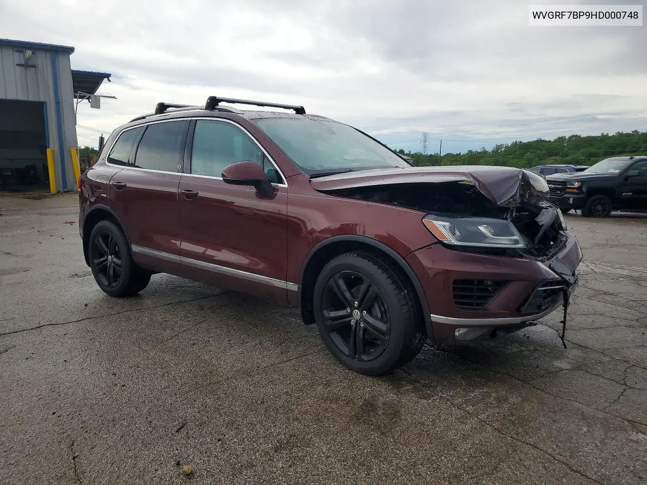 2017 Volkswagen Touareg Wolfsburg VIN: WVGRF7BP9HD000748 Lot: 56775426