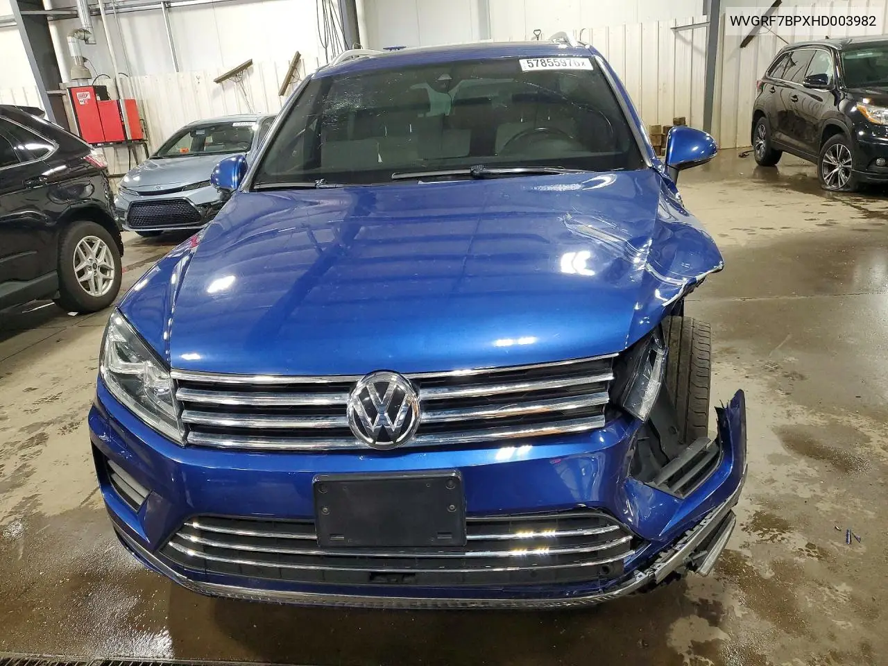 2017 Volkswagen Touareg Wolfsburg VIN: WVGRF7BPXHD003982 Lot: 57855976