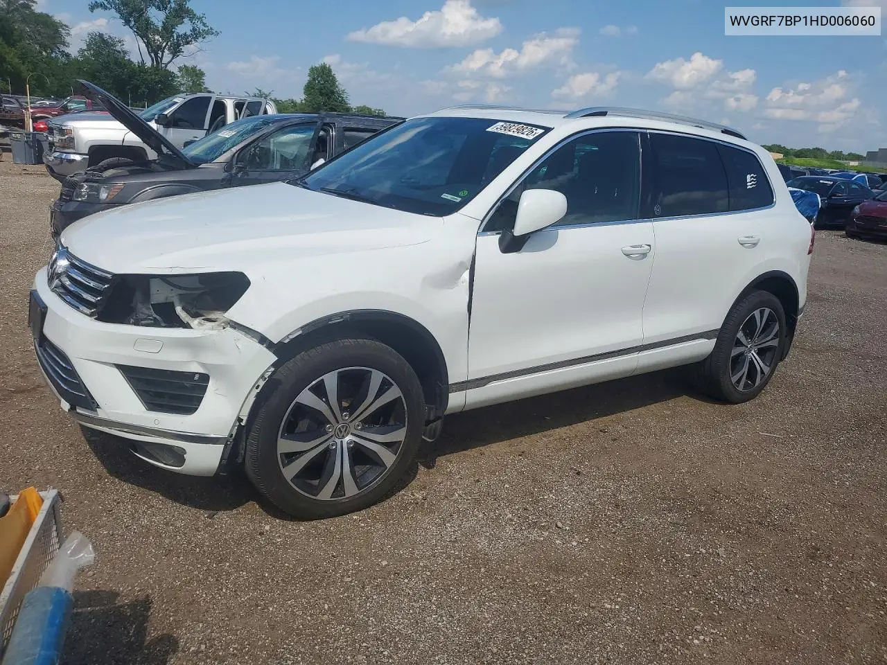 2017 Volkswagen Touareg Wolfsburg VIN: WVGRF7BP1HD006060 Lot: 59829826