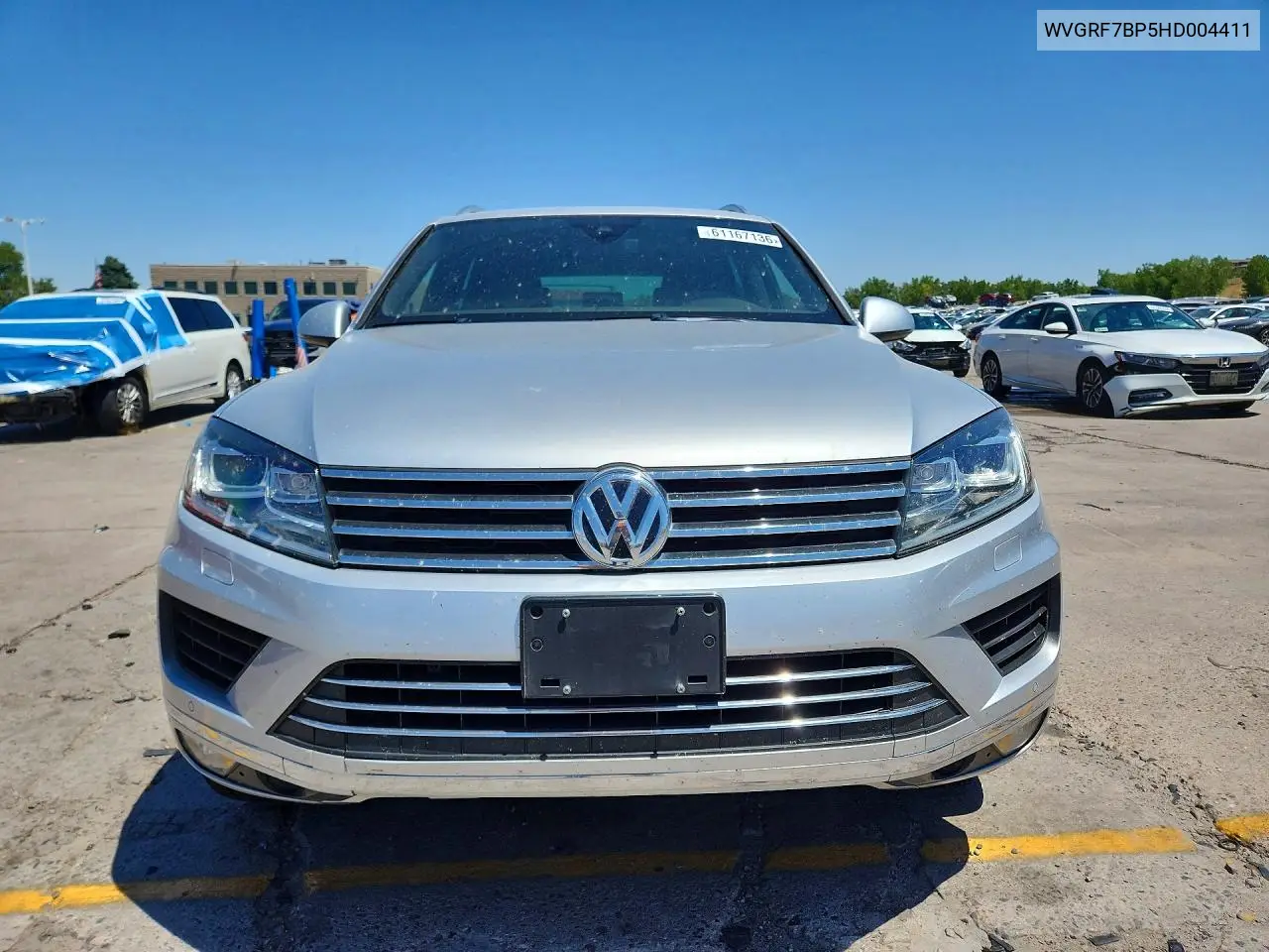 2017 Volkswagen Touareg Wolfsburg VIN: WVGRF7BP5HD004411 Lot: 61167136