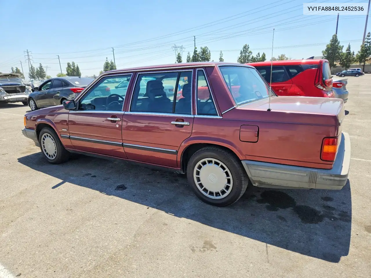 1990 Volvo 740 Base VIN: YV1FA8848L2452536 Lot: 59016026