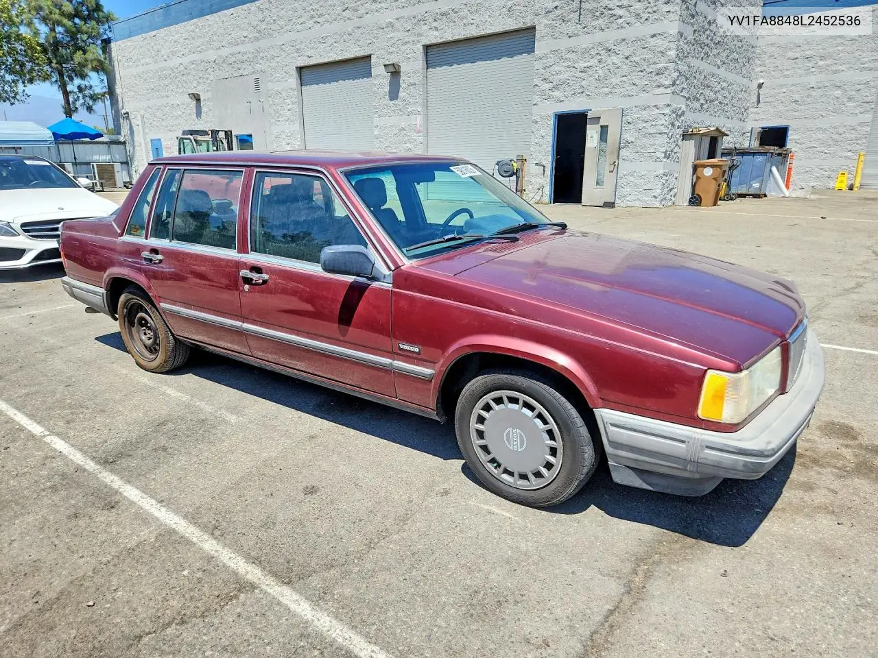 1990 Volvo 740 Base VIN: YV1FA8848L2452536 Lot: 59016026