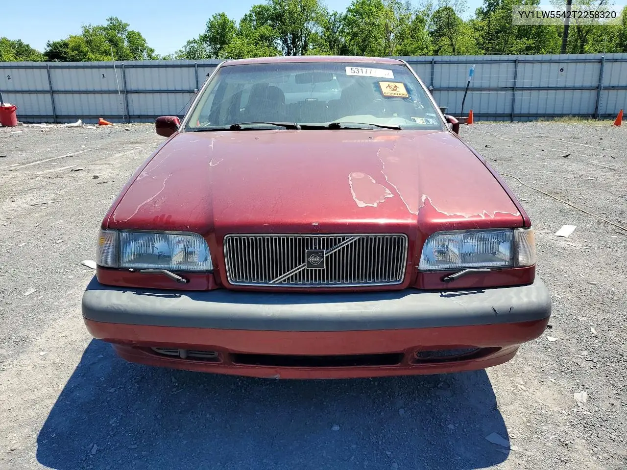 1996 Volvo 850 Base VIN: YV1LW5542T2258320 Lot: 53177756