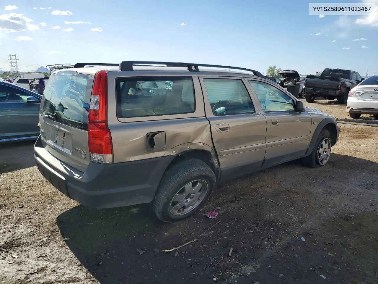 2001 Volvo V70 Xc VIN: YV1SZ58D611023467 Lot: 52897986
