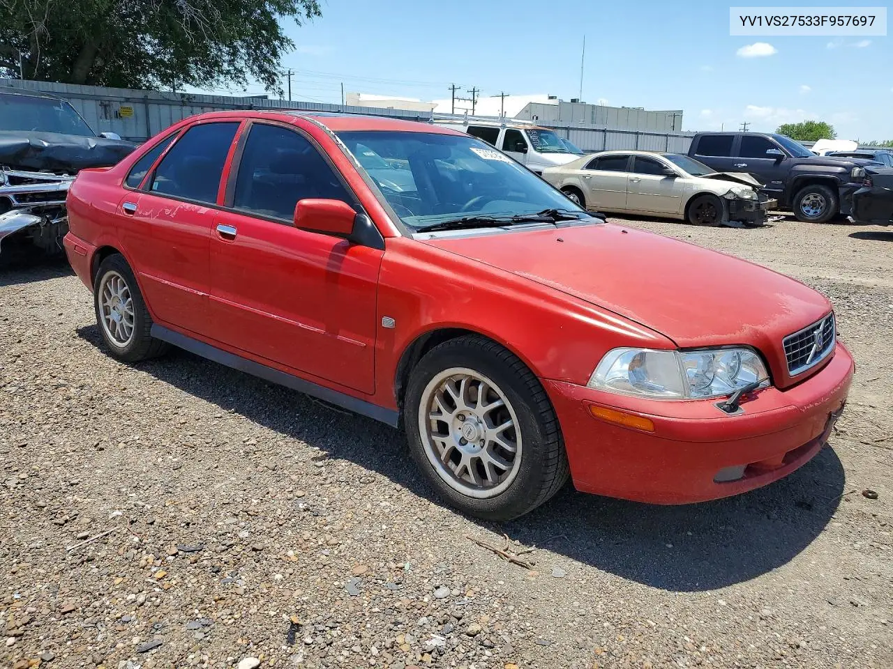 2003 Volvo S40 1.9T VIN: YV1VS27533F957697 Lot: 57928946