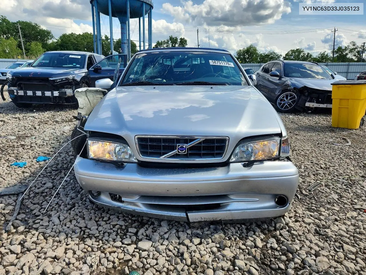 2003 Volvo C70 Lpt VIN: YV1NC63D33J035123 Lot: 58751176