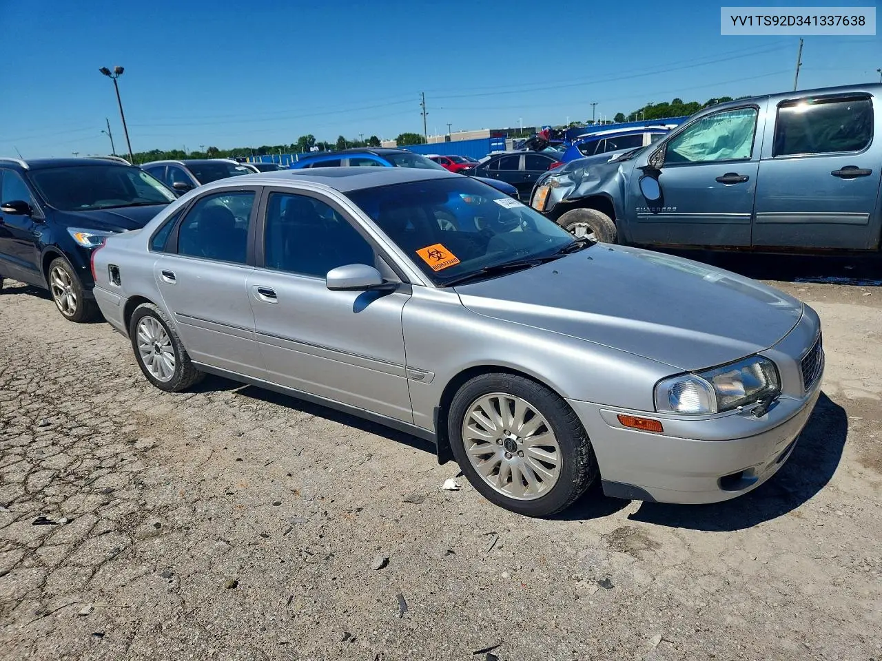 2004 Volvo S80 VIN: YV1TS92D341337638 Lot: 57444756