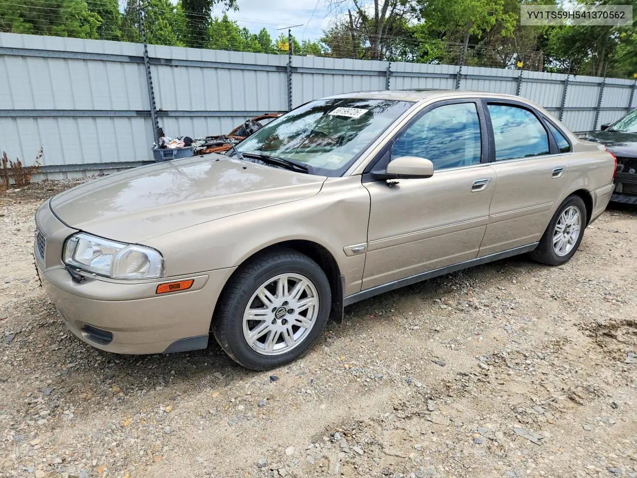 2004 Volvo S80 2.5T VIN: YV1TS59H541370562 Lot: 58199726
