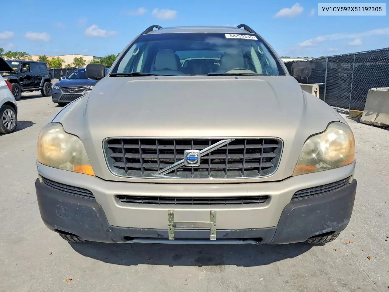 2005 Volvo Xc90 VIN: YV1CY592X51192305 Lot: 58253346