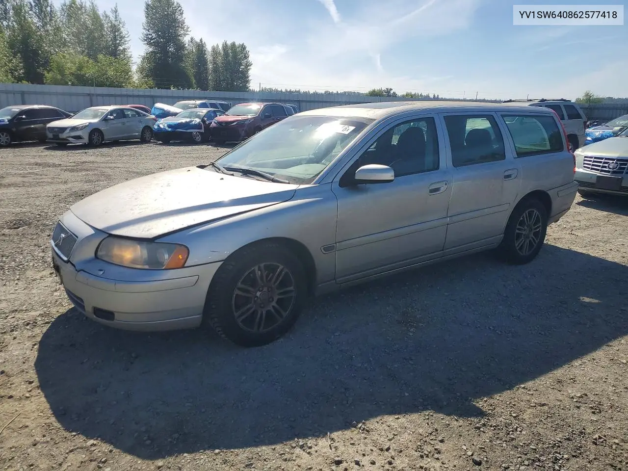 2006 Volvo V70 VIN: YV1SW640862577418 Lot: 55773456