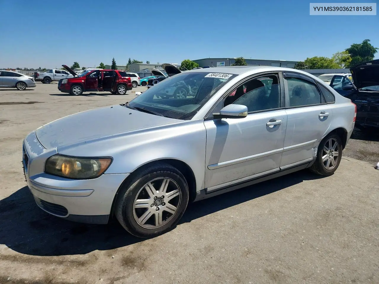2006 Volvo S40 2.4I VIN: YV1MS390362181585 Lot: 58401306