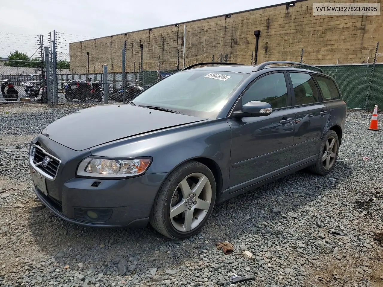 2008 Volvo V50 2.4I VIN: YV1MW382782378995 Lot: 57843996