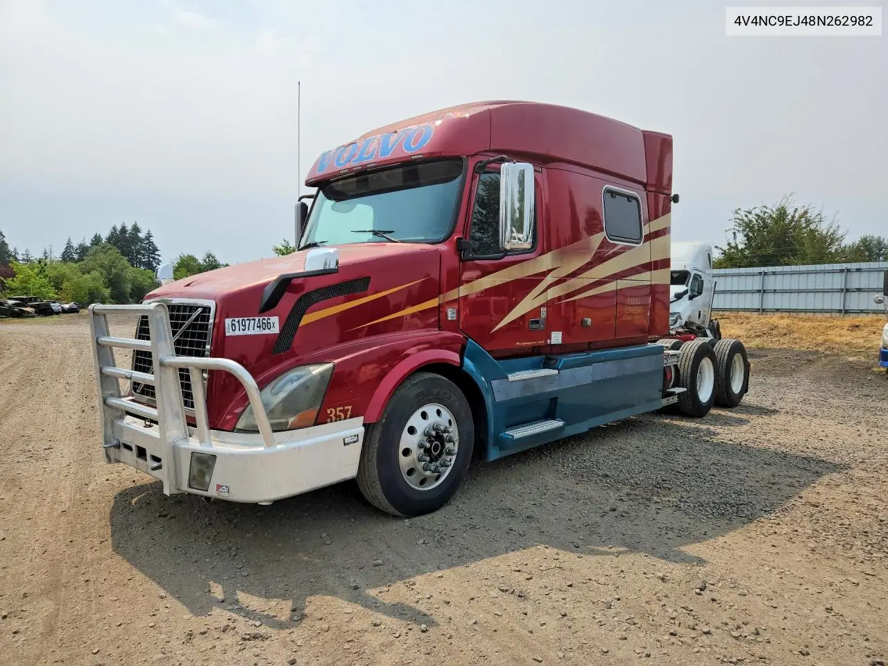 2008 Volvo Vn Vnl VIN: 4V4NC9EJ48N262982 Lot: 61977466