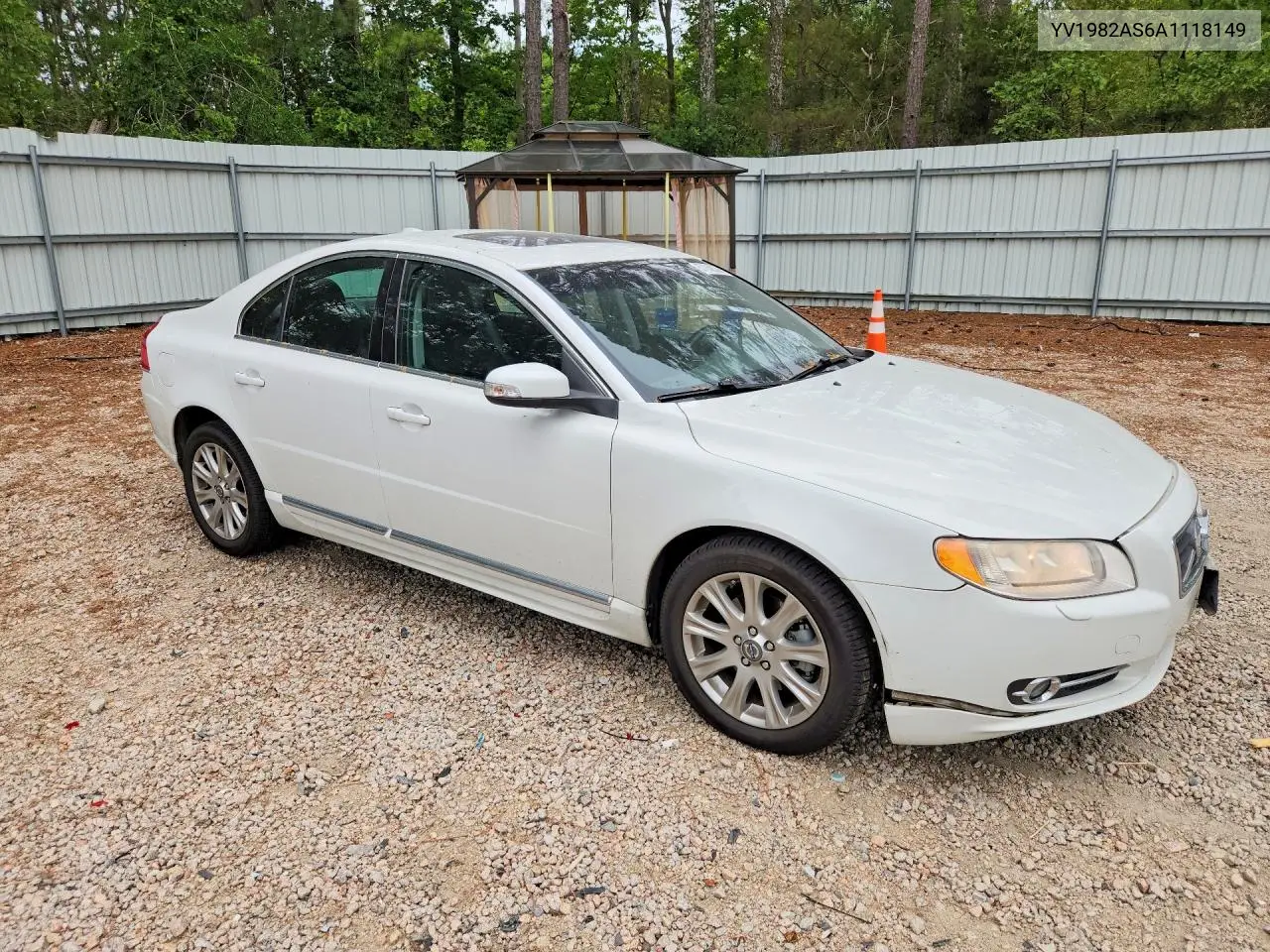 2010 Volvo S80 3.2 VIN: YV1982AS6A1118149 Lot: 57058536