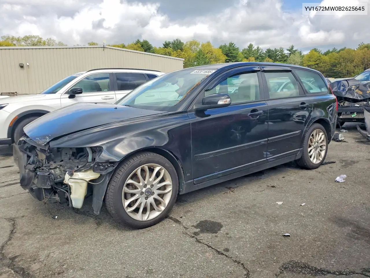 2011 Volvo V50 T5 VIN: YV1672MW0B2625645 Lot: 53201686