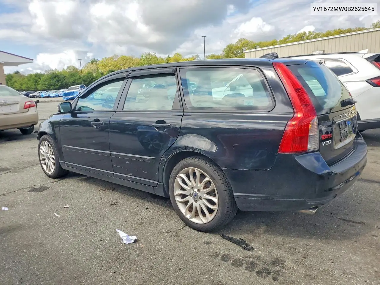 2011 Volvo V50 T5 VIN: YV1672MW0B2625645 Lot: 53201686