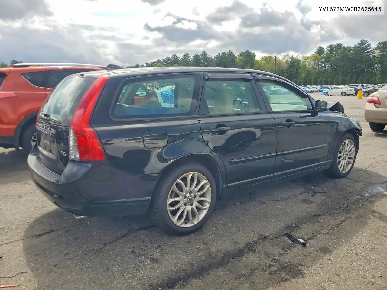 2011 Volvo V50 T5 VIN: YV1672MW0B2625645 Lot: 53201686