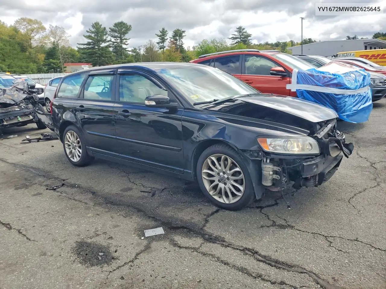 2011 Volvo V50 T5 VIN: YV1672MW0B2625645 Lot: 53201686