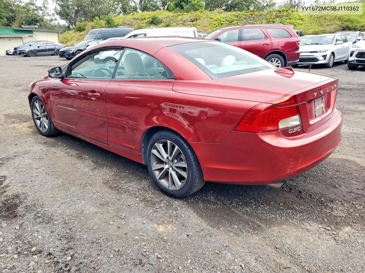 2011 Volvo C70 T5 VIN: YV1672MC5BJ110362 Lot: 53964986