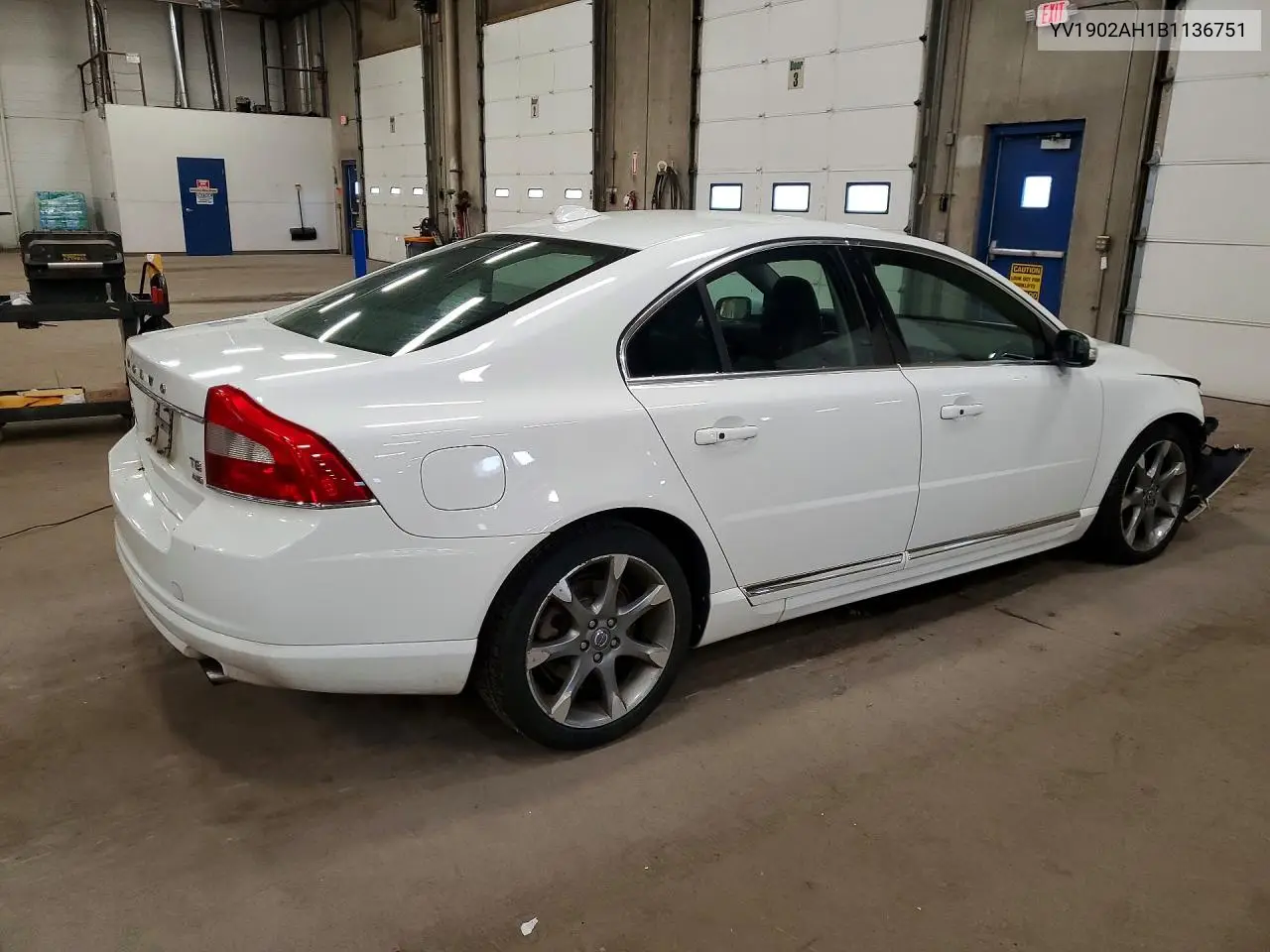 2011 Volvo S80 T6 VIN: YV1902AH1B1136751 Lot: 54724186