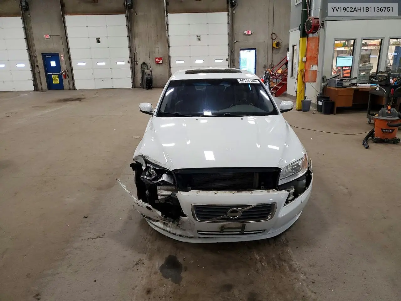 2011 Volvo S80 T6 VIN: YV1902AH1B1136751 Lot: 54724186