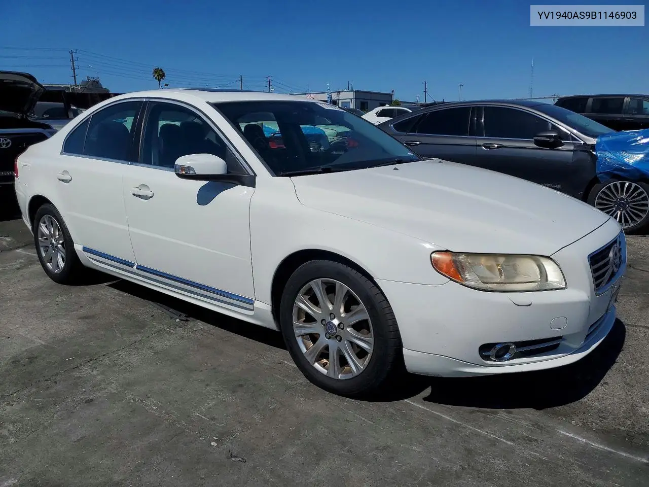 2011 Volvo S80 3.2 VIN: YV1940AS9B1146903 Lot: 57208206